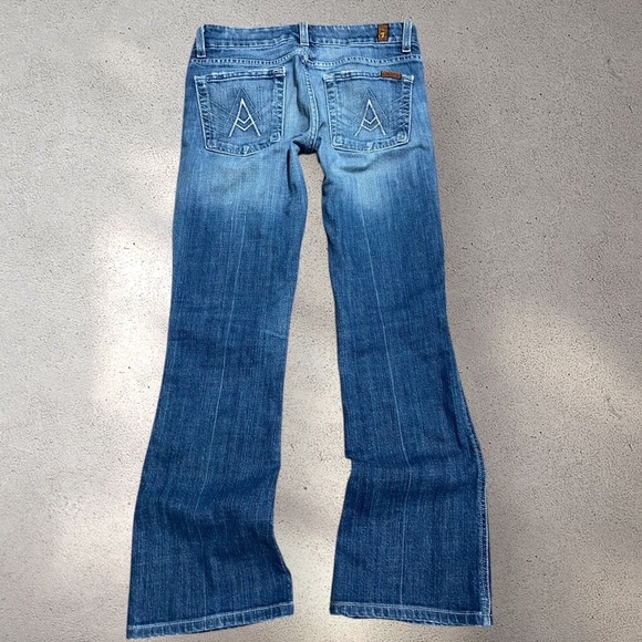 !! DO NOT BUY !! 7 For All Mankind A Pocket Low-Mid Rise Bootcut Jeans - Picture 1 of 5
